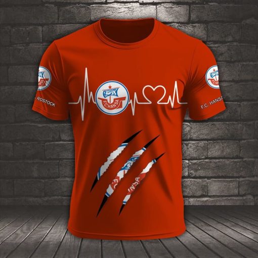 FC Hansa Rostock Neues Design T-Shirt FC Hansa Rostock Neues Design T-Shirt