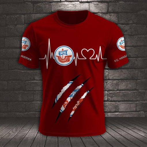 FC Hansa Rostock Neues Design T-Shirt FC Hansa Rostock Neues Design T-Shirt