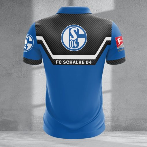 FC Schalke 04 Individueller Name Neue Version Reißverschluss Poloshirt FC Schalke 04 Individueller Name Neue Version Reißverschluss Poloshirt