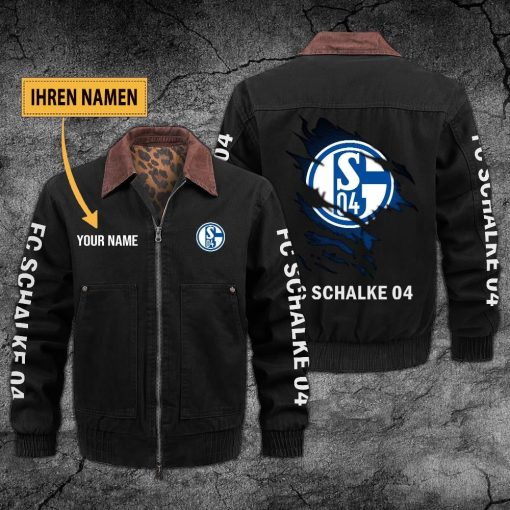 FC Schalke 04 Individueller Name Neues Design Zip-Jacke