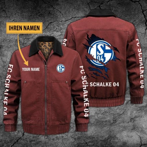 FC Schalke 04 Individueller Name Neues Design Zip-Jacke FC Schalke 04 Individueller Name Neues Design Zip-Jacke