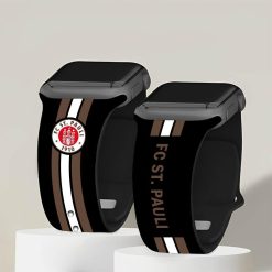 FC St. Pauli Neue Version Apple-Watch Silikonarmband