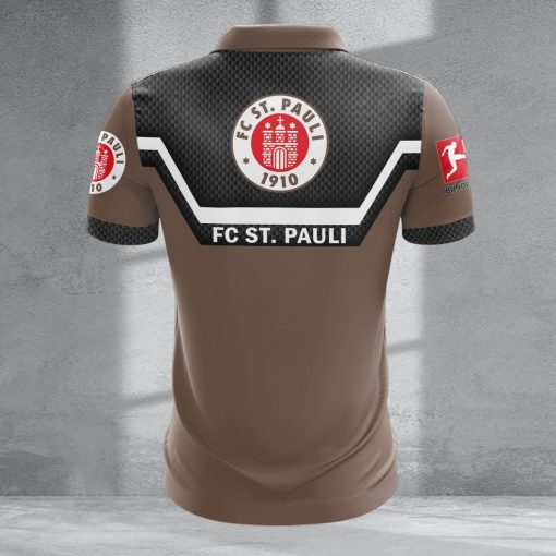 FC St. Pauli Individueller Name Neue Version Reißverschluss Poloshirt FC St. Pauli Individueller Name Neue Version Reißverschluss Poloshirt