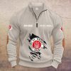 FC St. Pauli Individueller Name Neue Version Halbzip-Pullover