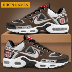 FC St. Pauli Individueller Name Neues Design BW Air Max Plus Schuhe