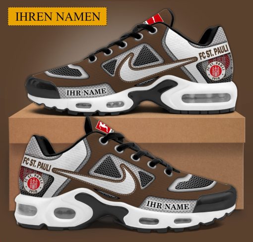 FC St. Pauli Individueller Name Neues Design BW Air Max Plus Schuhe FC St. Pauli Individueller Name Neues Design BW Air Max Plus Schuhe