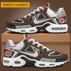 FC St. Pauli Individueller Name Neues Design BW Air Max Plus Schuhe