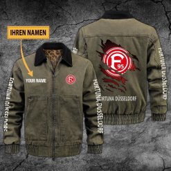 Fortuna Düsseldorf Individueller Name Neues Design Zip-Jacke