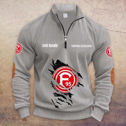 Fortuna Düsseldorf Individueller Name Neue Version Halbzip-Pullover Fortuna Düsseldorf Individueller Name Neue Version Halbzip-Pullover