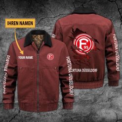 Fortuna Düsseldorf Individueller Name Neues Design Zip-Jacke