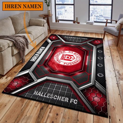 Hallescher FC Individueller Name Neues Design Bodenteppich