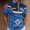 Hamburger SV Individueller Name Neue Version Reißverschluss Poloshirt