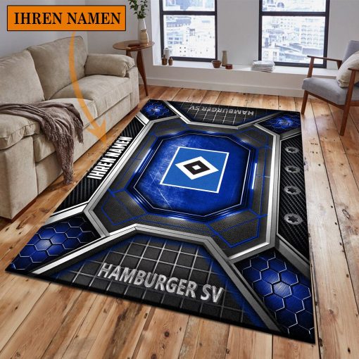 Hamburger SV Individueller Name Neues Design Bodenteppich