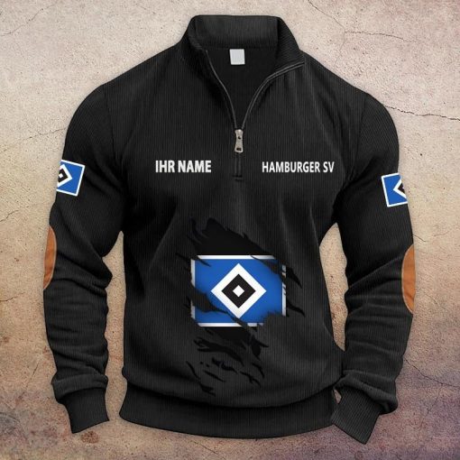 Hamburger SV Individueller Name Neue Version Halbzip-Pullover Hamburger SV Individueller Name Neue Version Halbzip-Pullover
