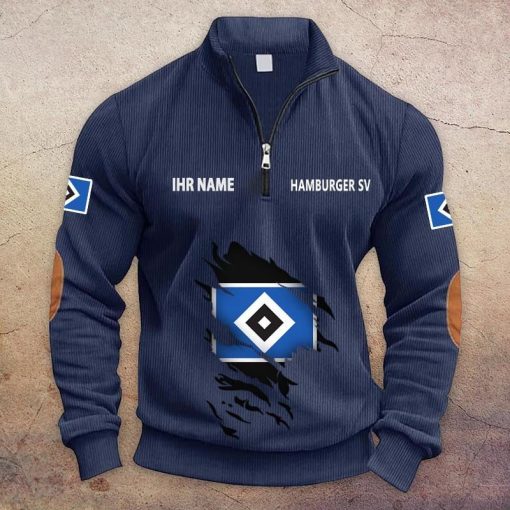 Hamburger SV Individueller Name Neue Version Halbzip-Pullover Hamburger SV Individueller Name Neue Version Halbzip-Pullover
