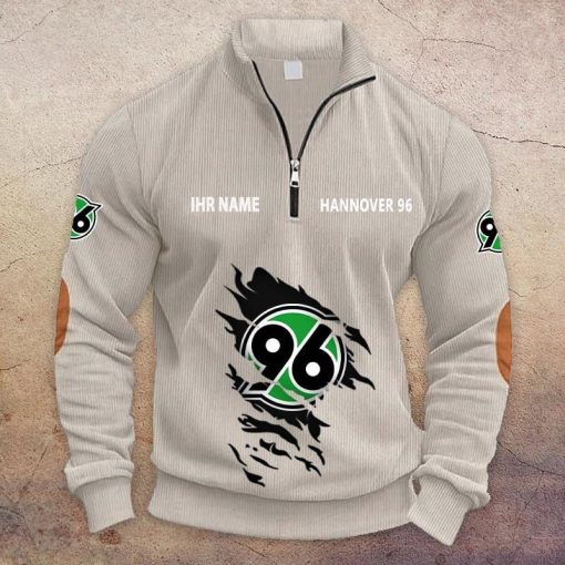 Hannover 96 Individueller Name Neue Version Halbzip-Pullover Hannover 96 Individueller Name Neue Version Halbzip-Pullover