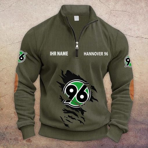 Hannover 96 Individueller Name Neue Version Halbzip-Pullover Hannover 96 Individueller Name Neue Version Halbzip-Pullover