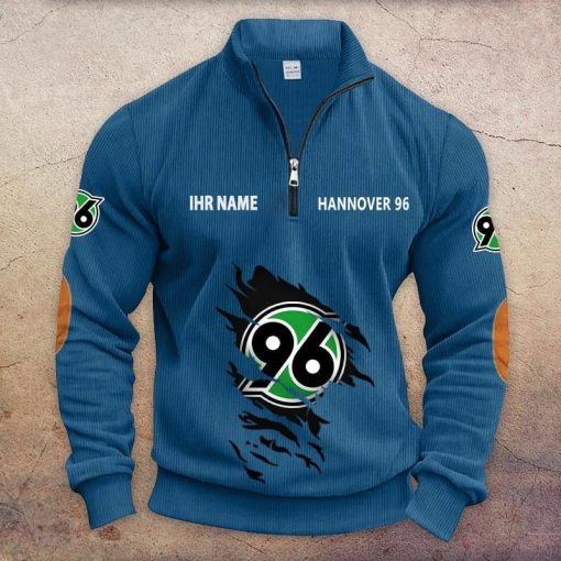 Hannover 96 Individueller Name Neue Version Halbzip-Pullover Hannover 96 Individueller Name Neue Version Halbzip-Pullover