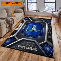 Hertha BSC Individueller Name Neues Design Bodenteppich