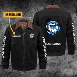 Hertha BSC Individueller Name Neues Design Zip-Jacke