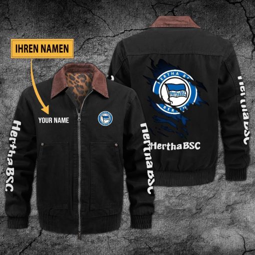 Hertha BSC Individueller Name Neues Design Zip-Jacke