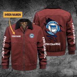 Hertha BSC Individueller Name Neues Design Zip-Jacke