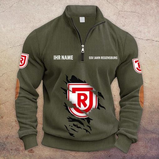 Jahn Regensburg Individueller Name Neue Version Halbzip-Pullover Jahn Regensburg Individueller Name Neue Version Halbzip-Pullover