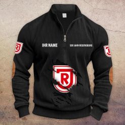 Jahn Regensburg Individueller Name Neue Version Halbzip-Pullover