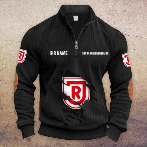 Jahn Regensburg Individueller Name Neue Version Halbzip-Pullover