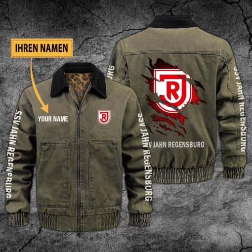 Jahn Regensburg Individueller Name Neues Design Zip-Jacke Jahn Regensburg Individueller Name Neues Design Zip-Jacke