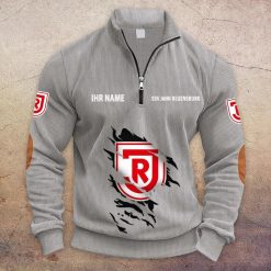 Jahn Regensburg Individueller Name Neue Version Halbzip-Pullover