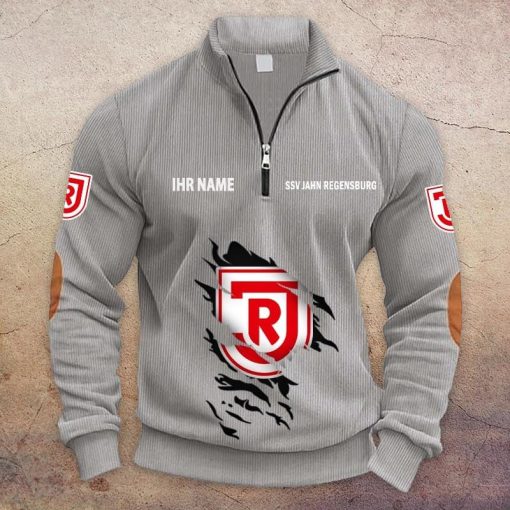 Jahn Regensburg Individueller Name Neue Version Halbzip-Pullover Jahn Regensburg Individueller Name Neue Version Halbzip-Pullover