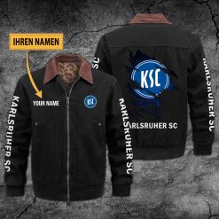 Karlsruher SC Individueller Name Neues Design Zip-Jacke