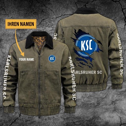 Karlsruher SC Individueller Name Neues Design Zip-Jacke Karlsruher SC Individueller Name Neues Design Zip-Jacke