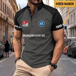 Karlsruher SC Individueller Name Neues Design Sport-Poloshirt