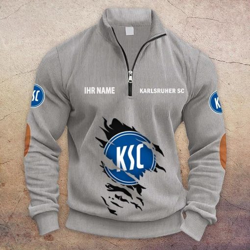 Karlsruher SC Individueller Name Neue Version Halbzip-Pullover Karlsruher SC Individueller Name Neue Version Halbzip-Pullover