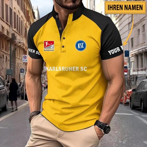 Karlsruher SC Individueller Name Neues Design Sport-Poloshirt Karlsruher SC Individueller Name Neues Design Sport-Poloshirt