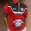 RB Leipzig Individueller Name Neue Version Reißverschluss Poloshirt