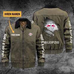 RB Leipzig Individueller Name Neues Design Zip-Jacke