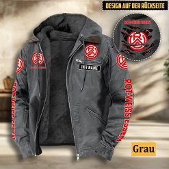 Rot-Weiss Essen Individueller Name Sonderausgabe Flanell-Hoodie
