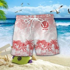 Rot-Weiss Essen Individueller Name Einzigartiges Tropisches Muster Aloha-Outfit
