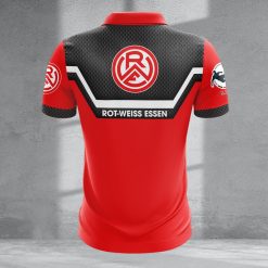 Rot-Weiss Essen Individueller Name Neue Version Reißverschluss Poloshirt