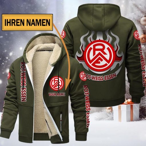 Rot-Weiss Essen Individueller Name Neuer Stil Reißverschlussjacke Rot-Weiss Essen Individueller Name Neuer Stil Reißverschlussjacke