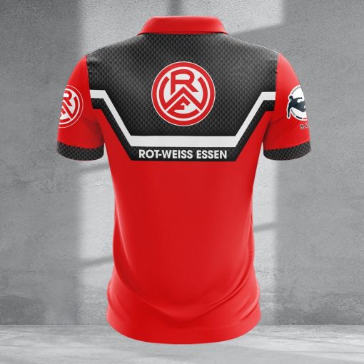 Rot-Weiss Essen Individueller Name Neue Version Reißverschluss Poloshirt Rot-Weiss Essen Individueller Name Neue Version Reißverschluss Poloshirt