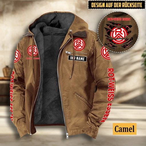 Rot-Weiss Essen Individueller Name Sonderausgabe Flanell-Hoodie Rot-Weiss Essen Individueller Name Sonderausgabe Flanell-Hoodie