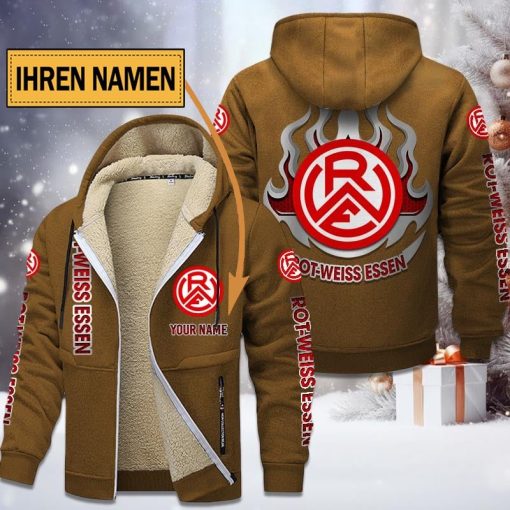 Rot-Weiss Essen Individueller Name Neuer Stil Reißverschlussjacke Rot-Weiss Essen Individueller Name Neuer Stil Reißverschlussjacke