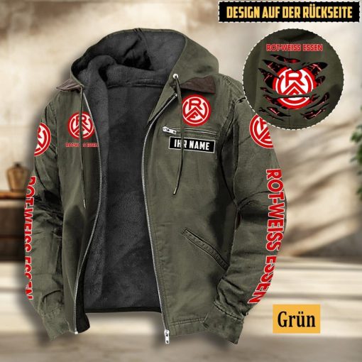 Rot-Weiss Essen Individueller Name Sonderausgabe Flanell-Hoodie Rot-Weiss Essen Individueller Name Sonderausgabe Flanell-Hoodie