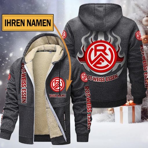 Rot-Weiss Essen Individueller Name Neuer Stil Reißverschlussjacke Rot-Weiss Essen Individueller Name Neuer Stil Reißverschlussjacke