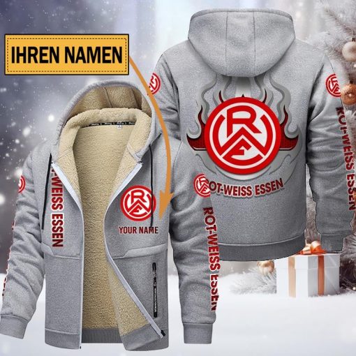 Rot-Weiss Essen Individueller Name Neuer Stil Reißverschlussjacke Rot-Weiss Essen Individueller Name Neuer Stil Reißverschlussjacke
