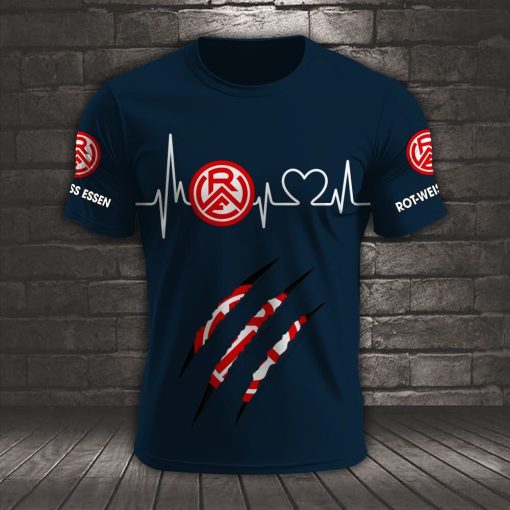 Rot-Weiss Essen Neues Design T-Shirt Rot-Weiss Essen Neues Design T-Shirt